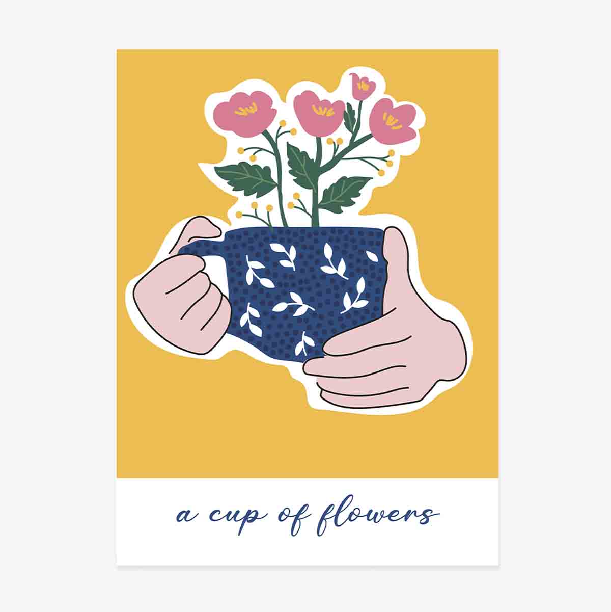 Poster A cup of flowers