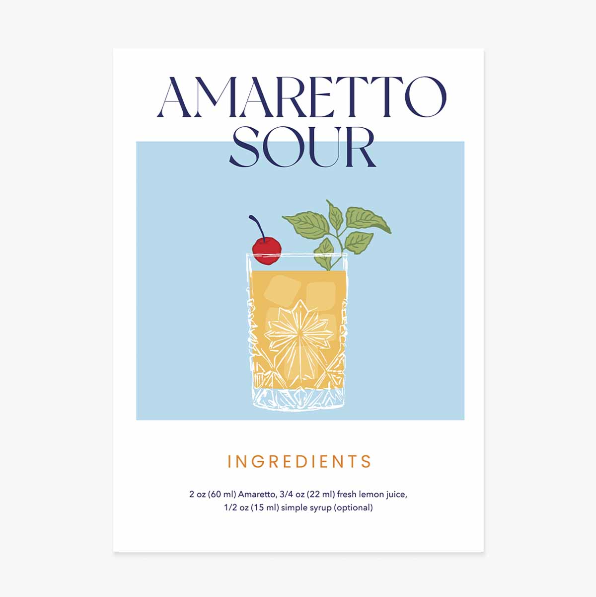 Poster Amaretto Sour