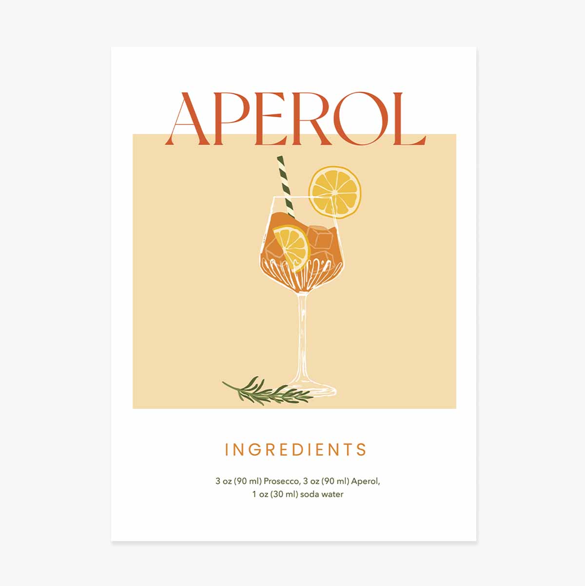 Плакат на Aperol