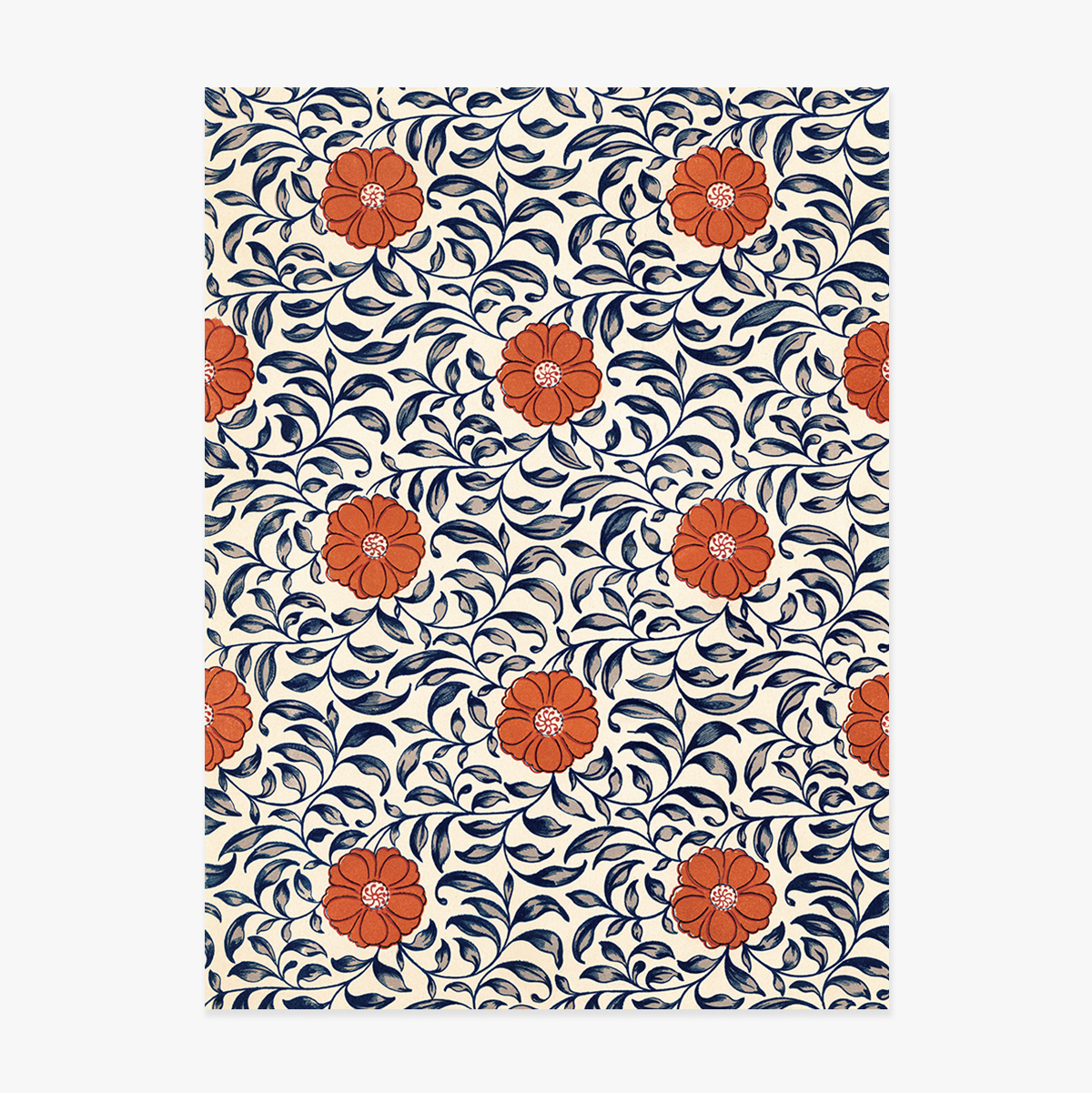 Poster Flori chinezești roșii