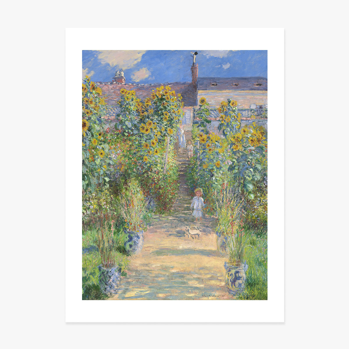 Poster Claude Monet, Grădina artistului 1881