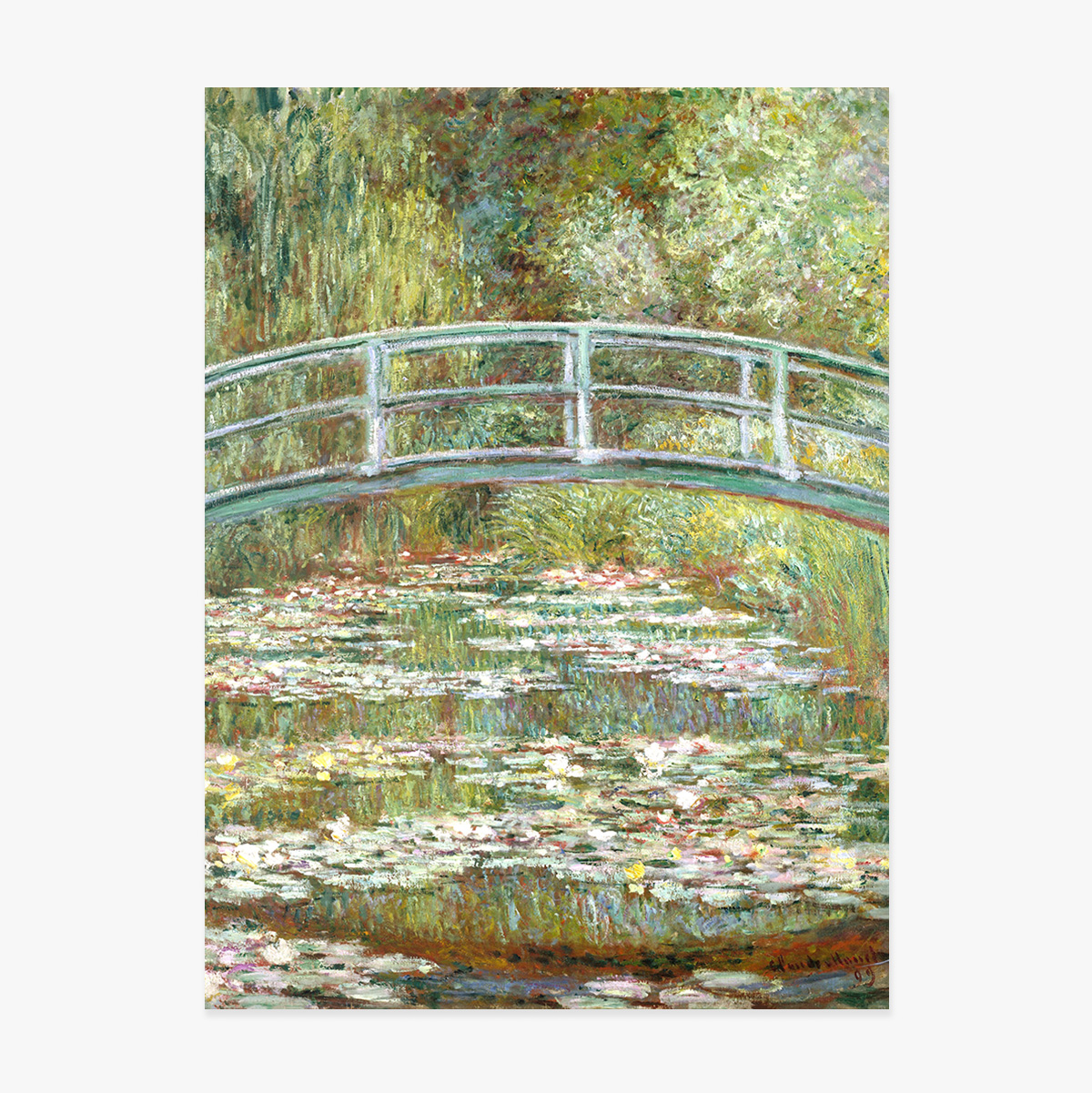 Poster Claude Monet, Podul peste un iaz cu nuferi 1899