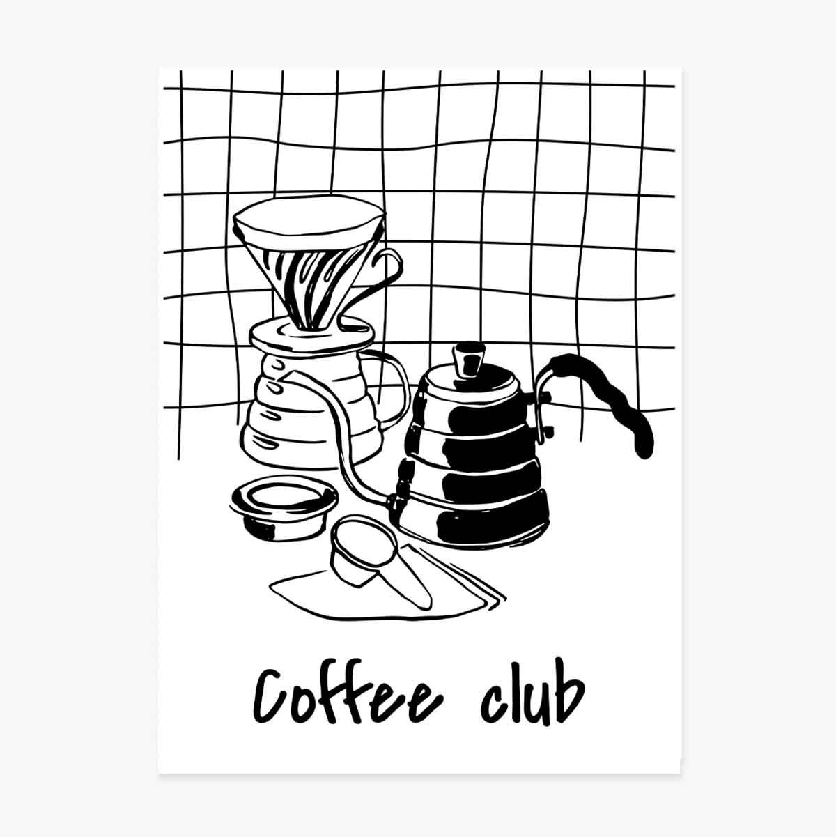 Плакат на Coffee Club