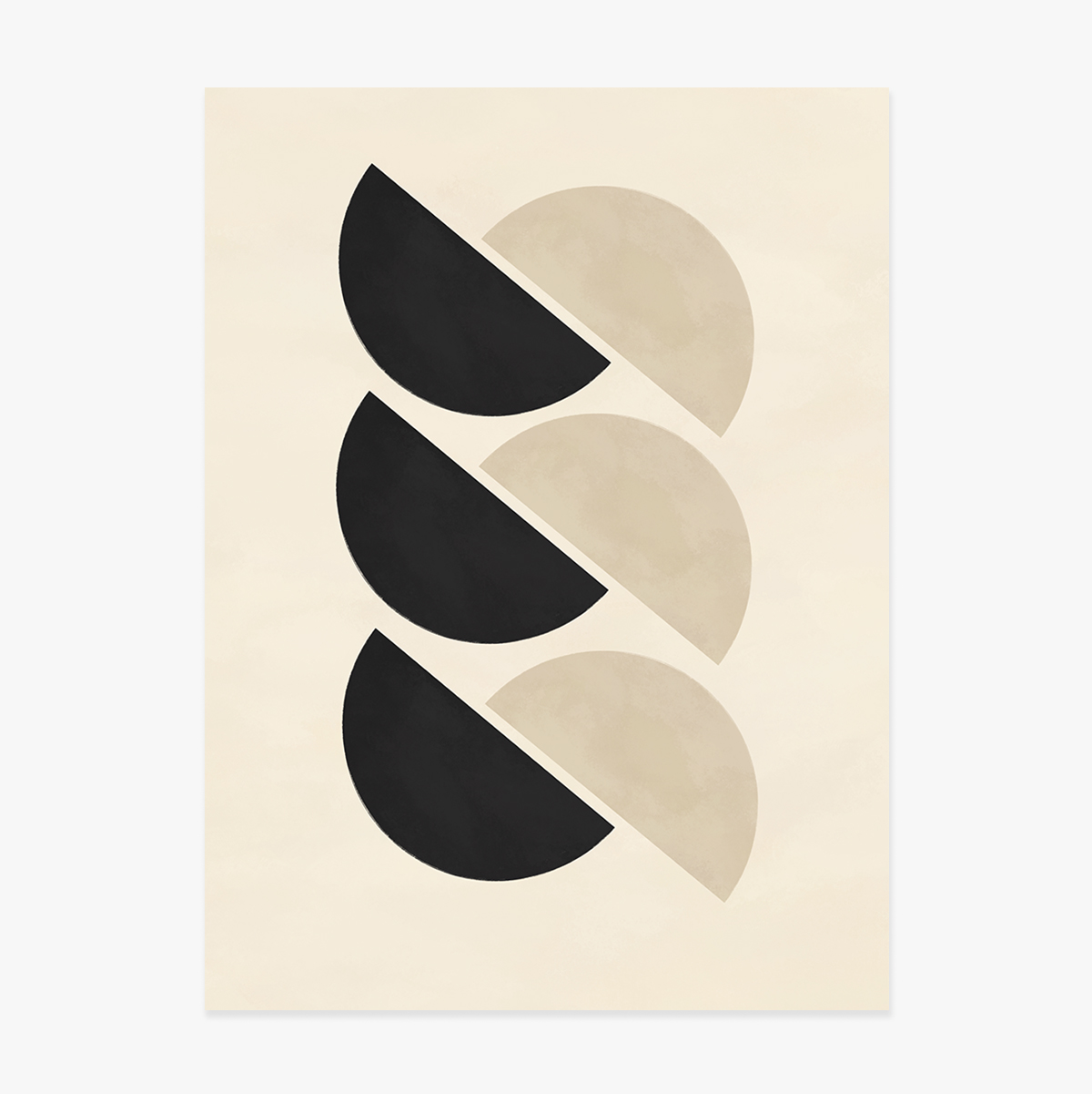 Poster Forme geometrice minimalist, semicercuri