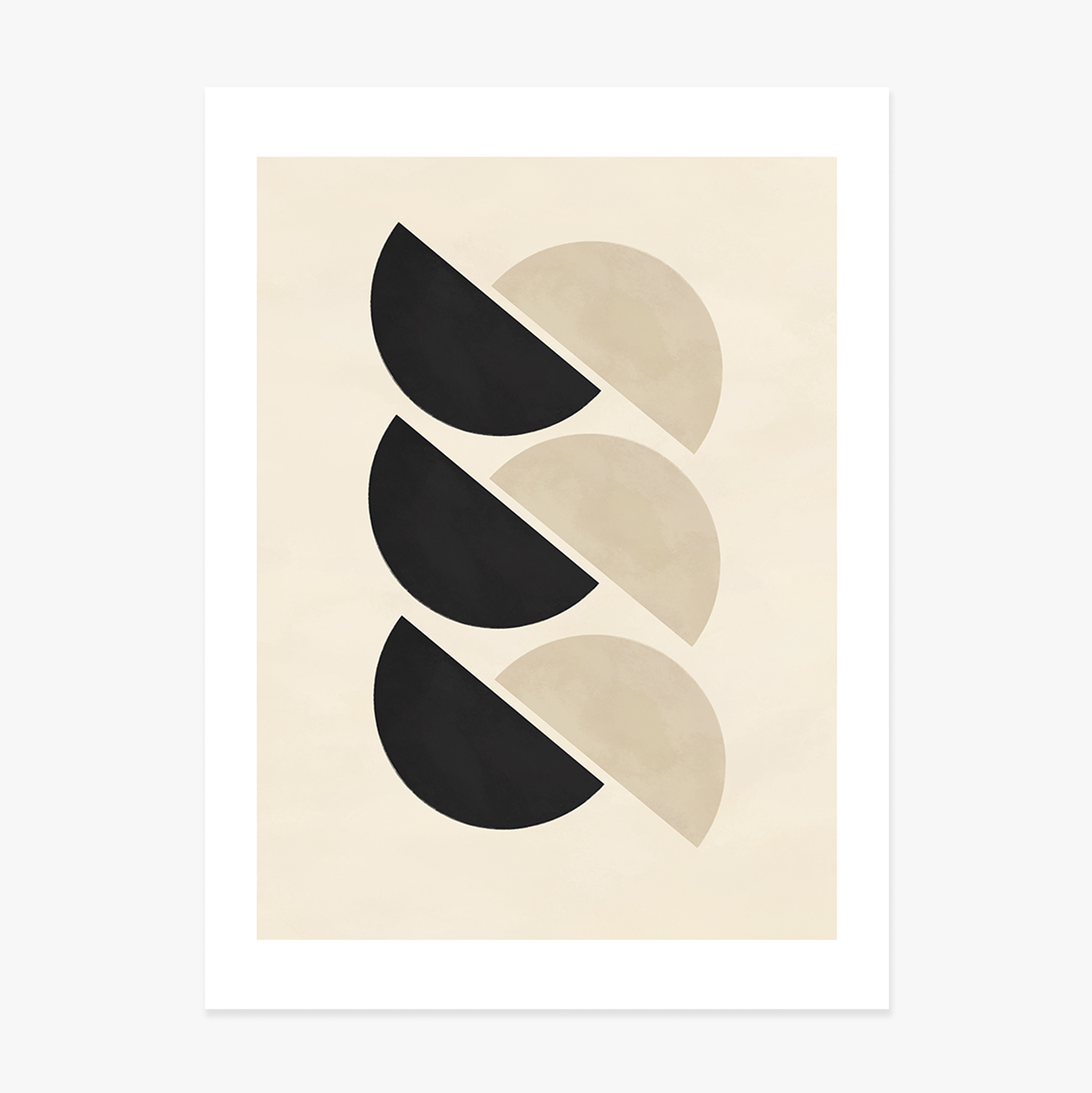 Poster Forme geometrice minimalist, semicercuri