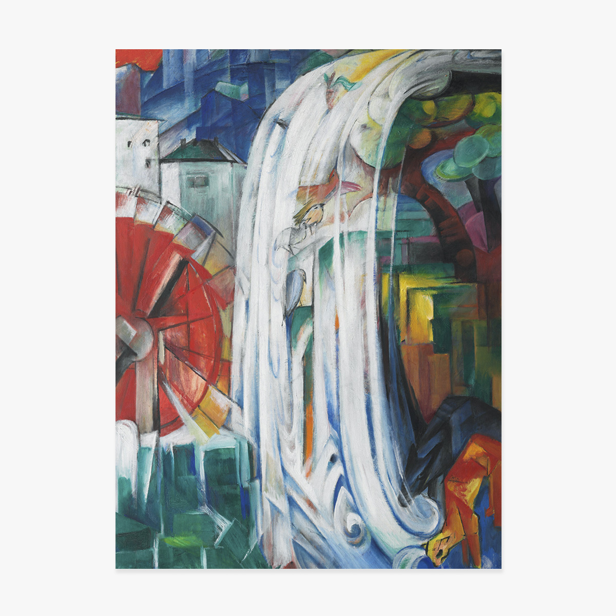 Poster Franz Marc, Moara fermecată 1913