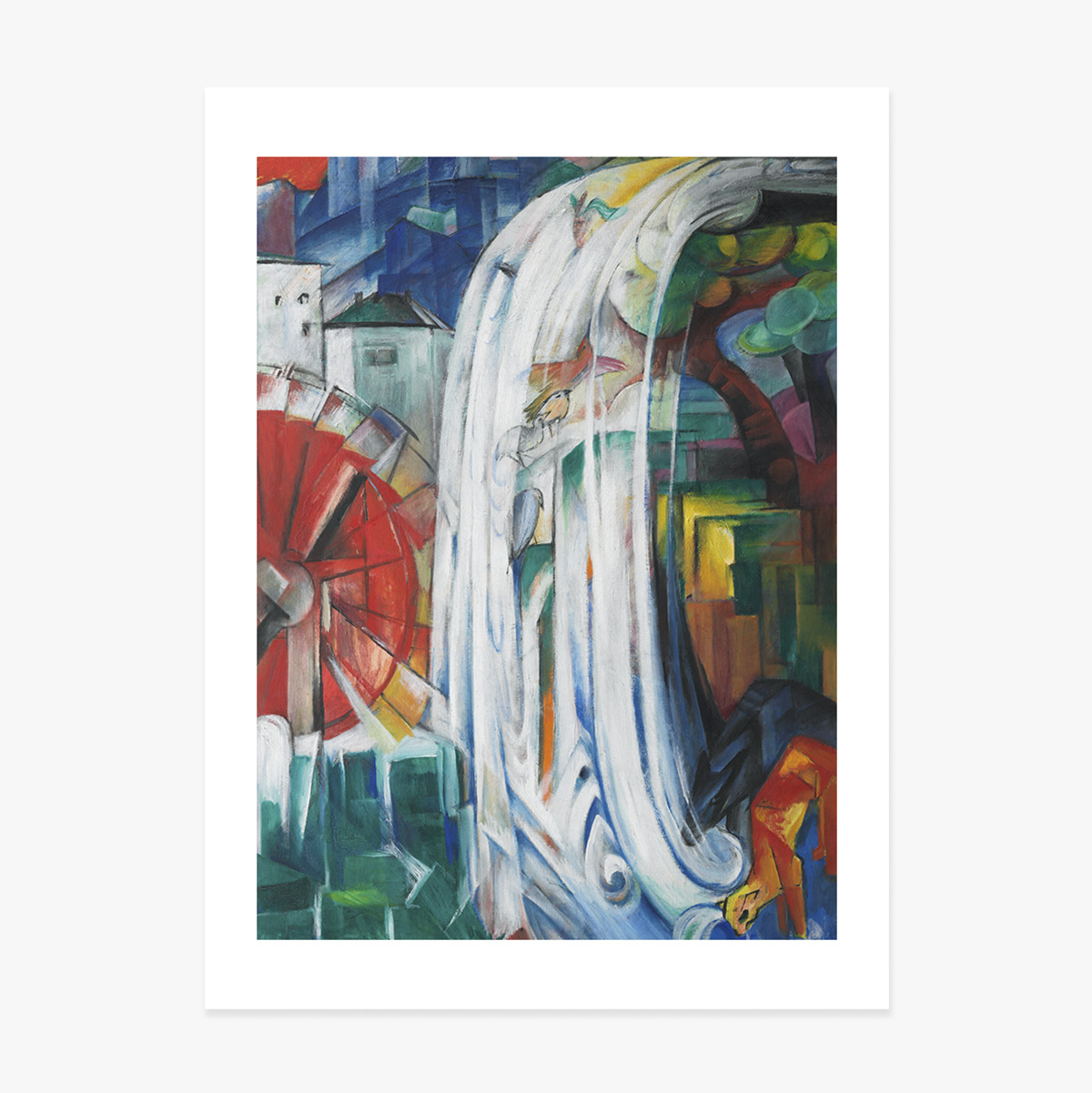 Poster Franz Marc, Moara fermecată 1913