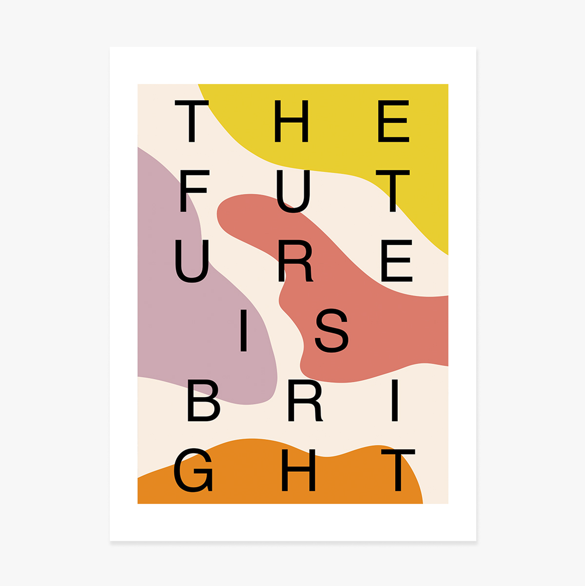 Poster Future is bright, pete de culoare