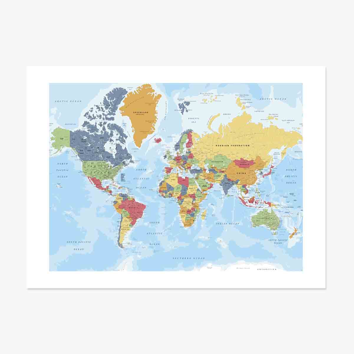 Poster Harta lumii
