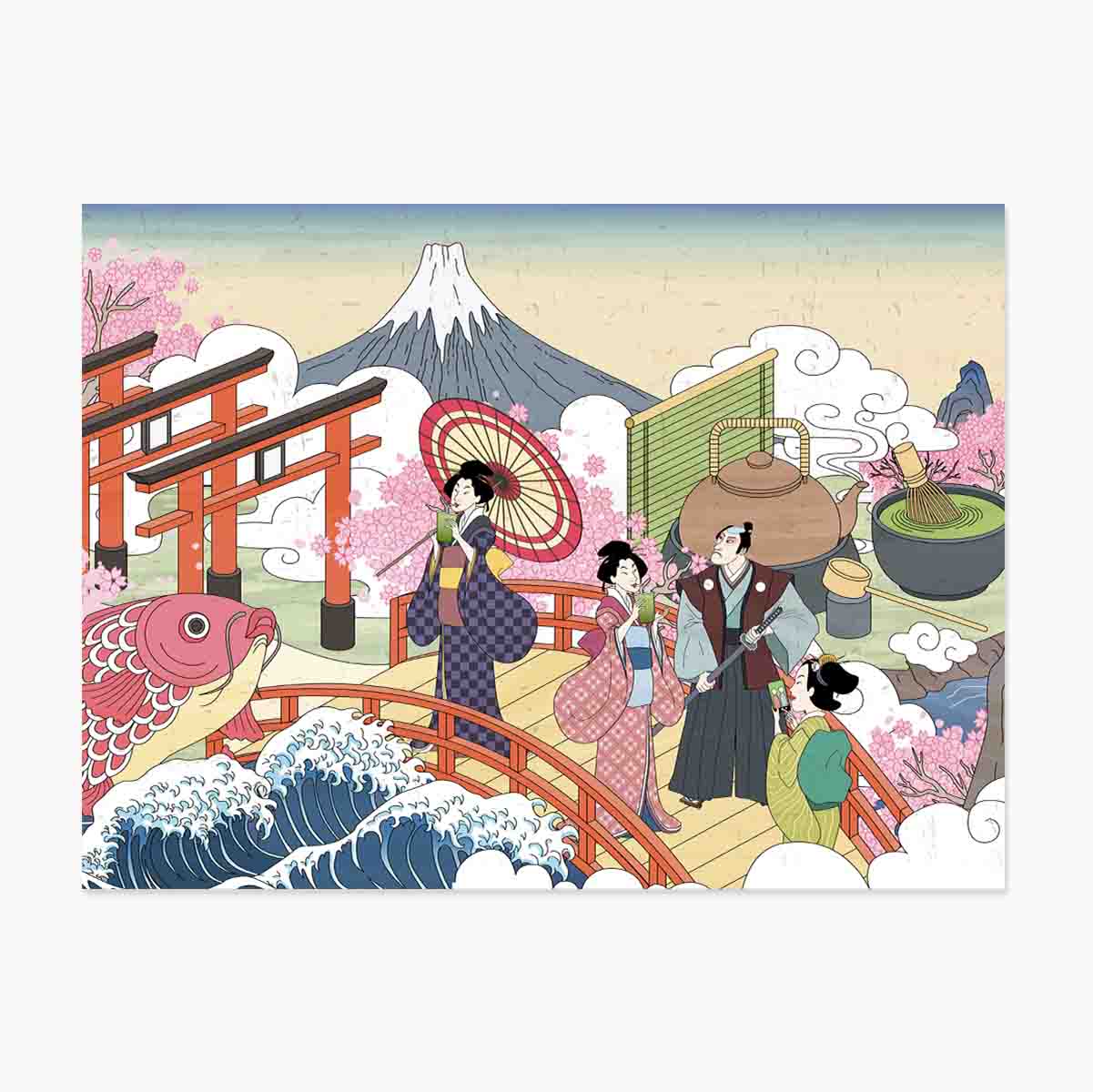 Poster Ilustrație retro japoneză