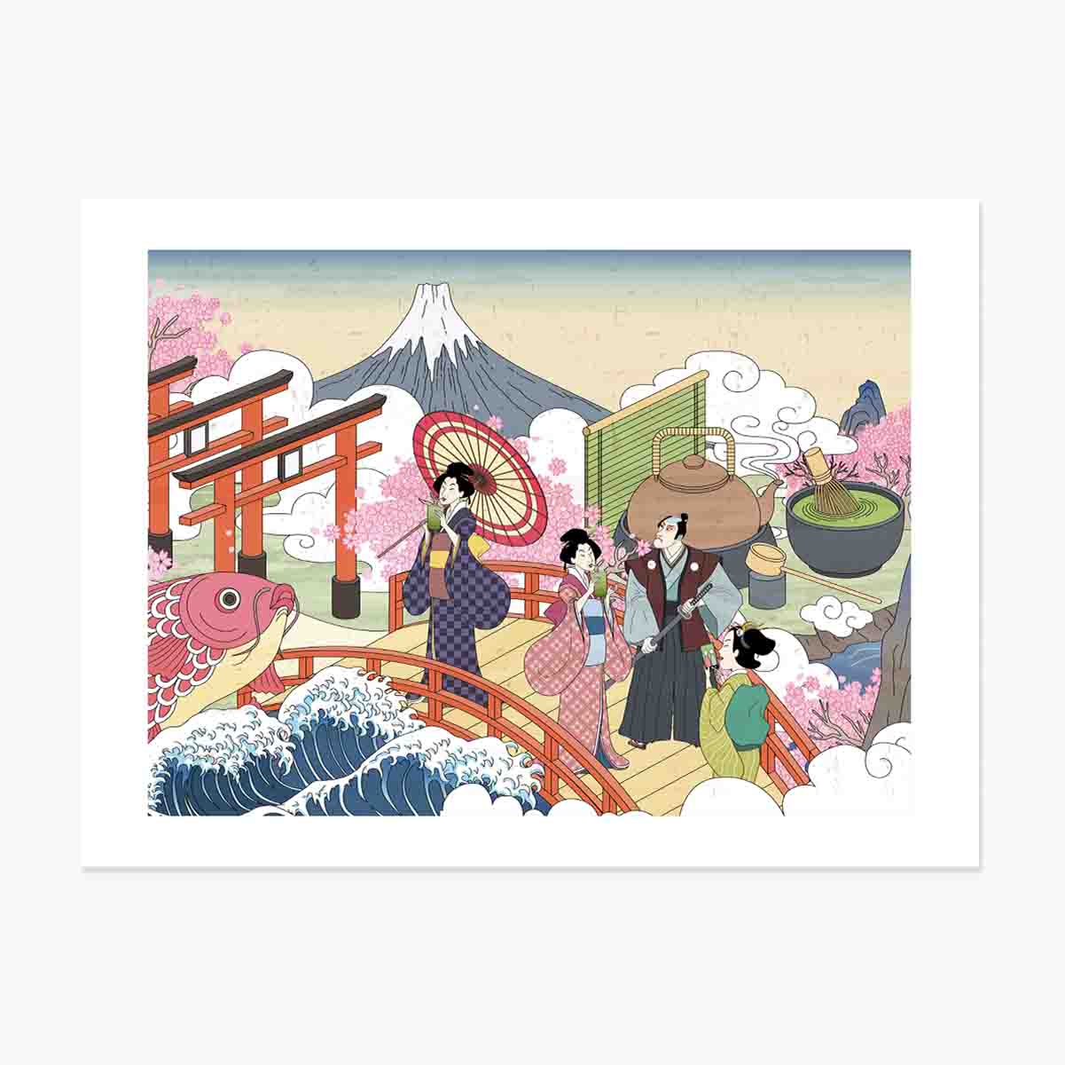 Poster Ilustrație retro japoneză