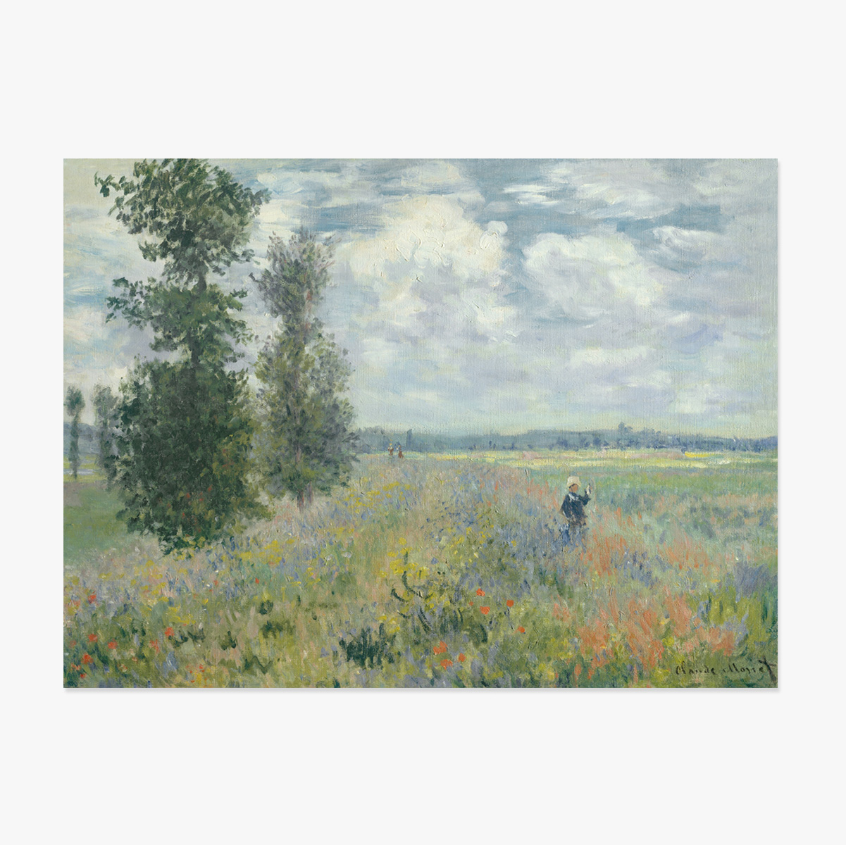Poster landscape - Claude Monet, Camp de maci lângă Argenteuil 1875