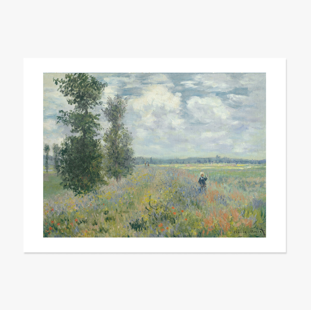 Poster landscape - Claude Monet, Camp de maci lângă Argenteuil 1875