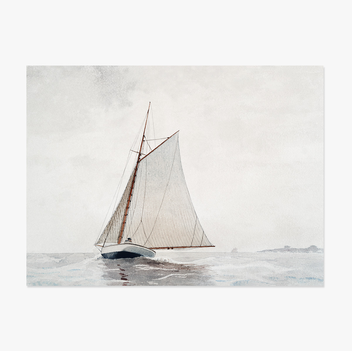 Poster landscape - Winslow Homer - Plecând in largul Gloucester 1880