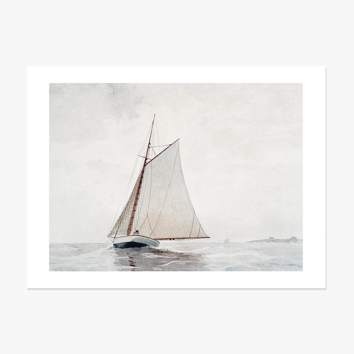 Poster landscape - Winslow Homer - Plecând in largul Gloucester 1880