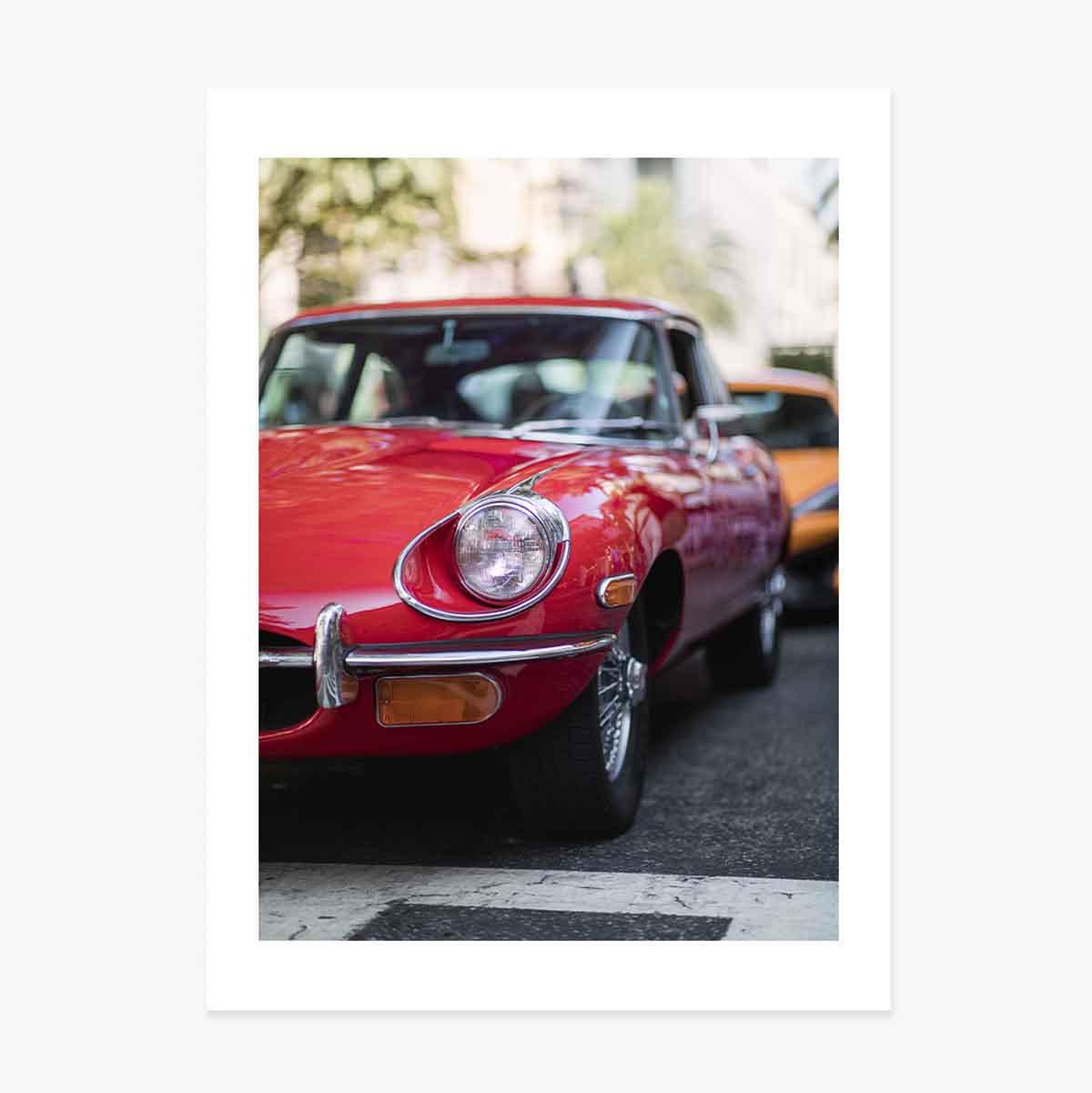 Poster Mașină roșie vintage
