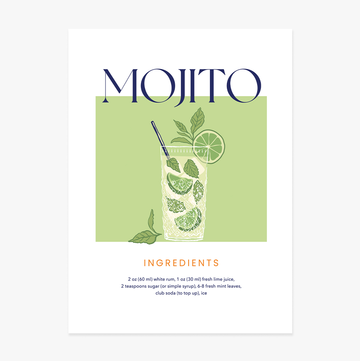 Плакат Мохито