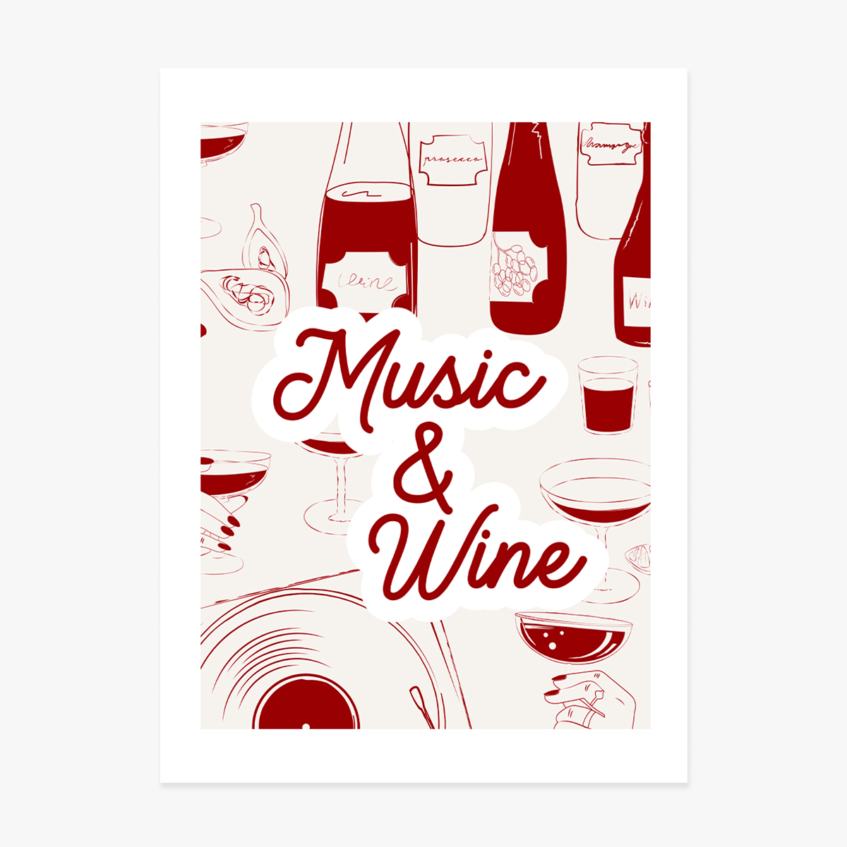 Poster Music & Wine