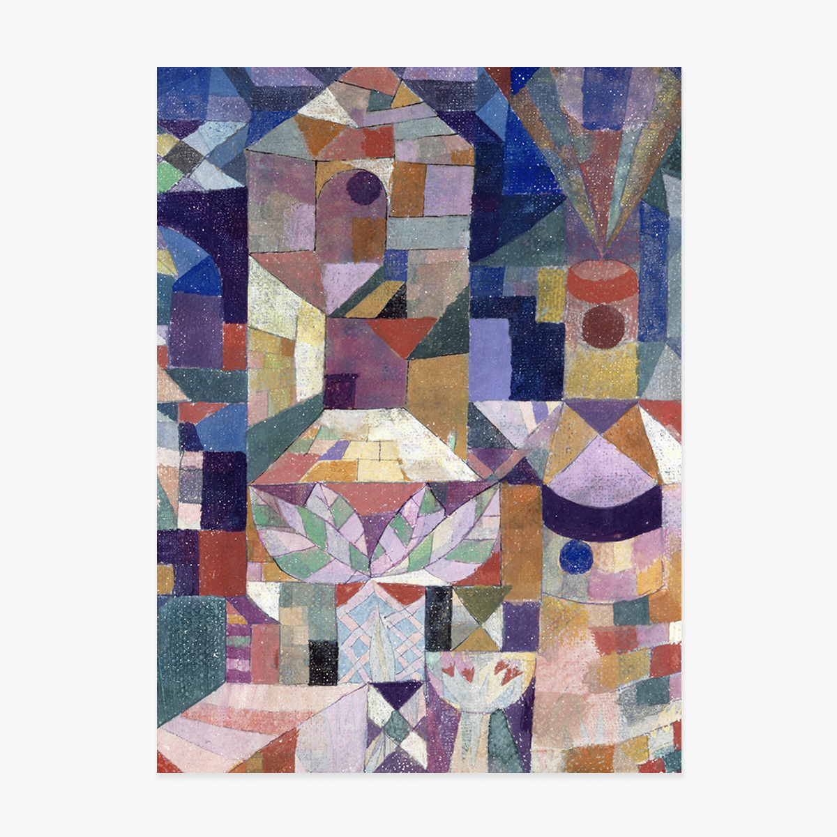 Poster Paul Klee, Burggarten 1919