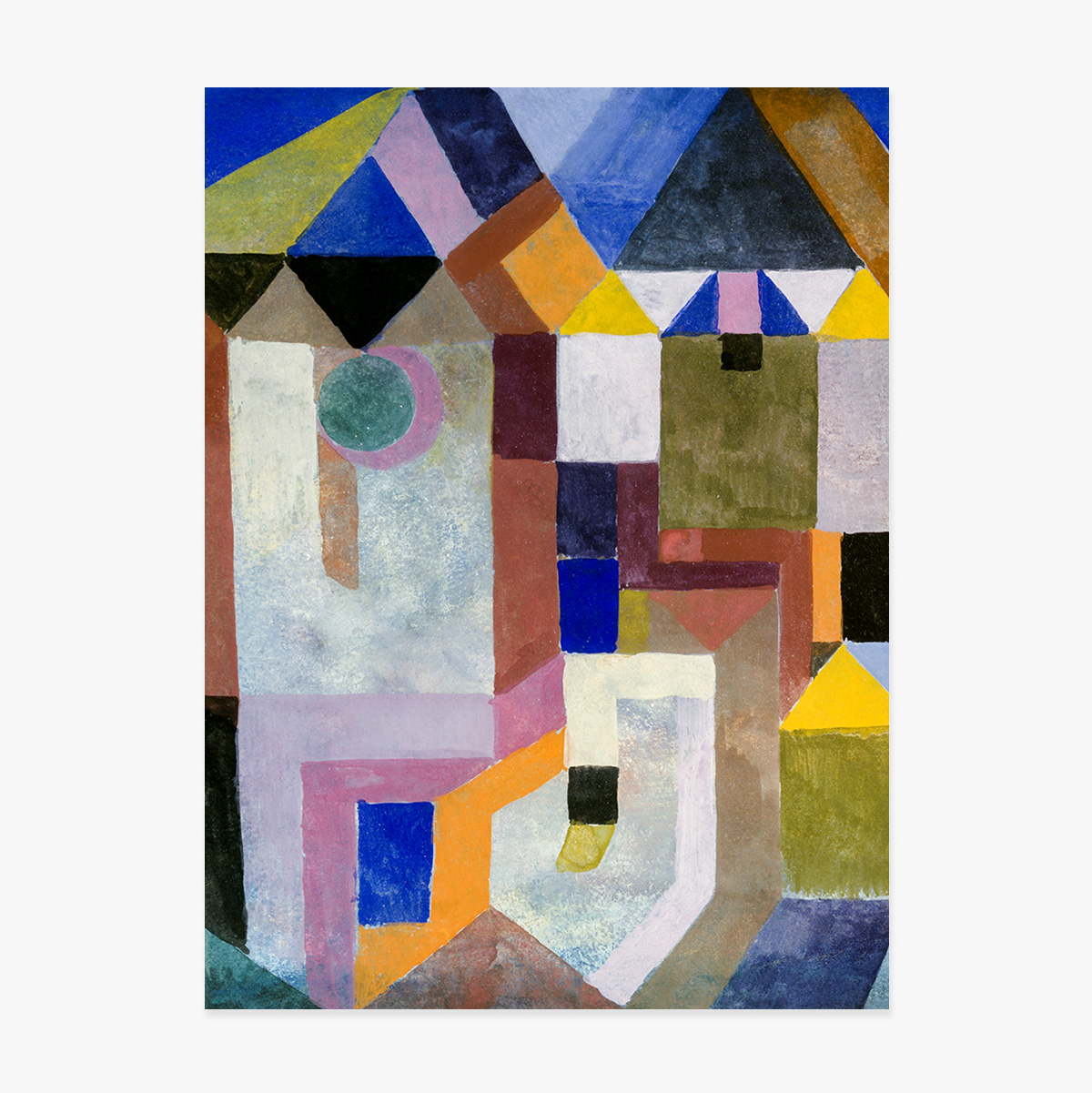 Poster Paul Klee, Colorful Architecture 1917