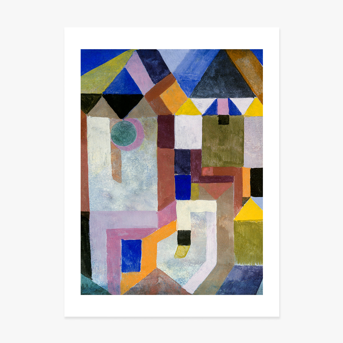 Poster Paul Klee, Colorful Architecture 1917