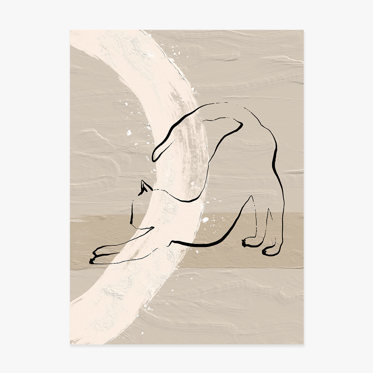 Poster Pisică minimalistă line art