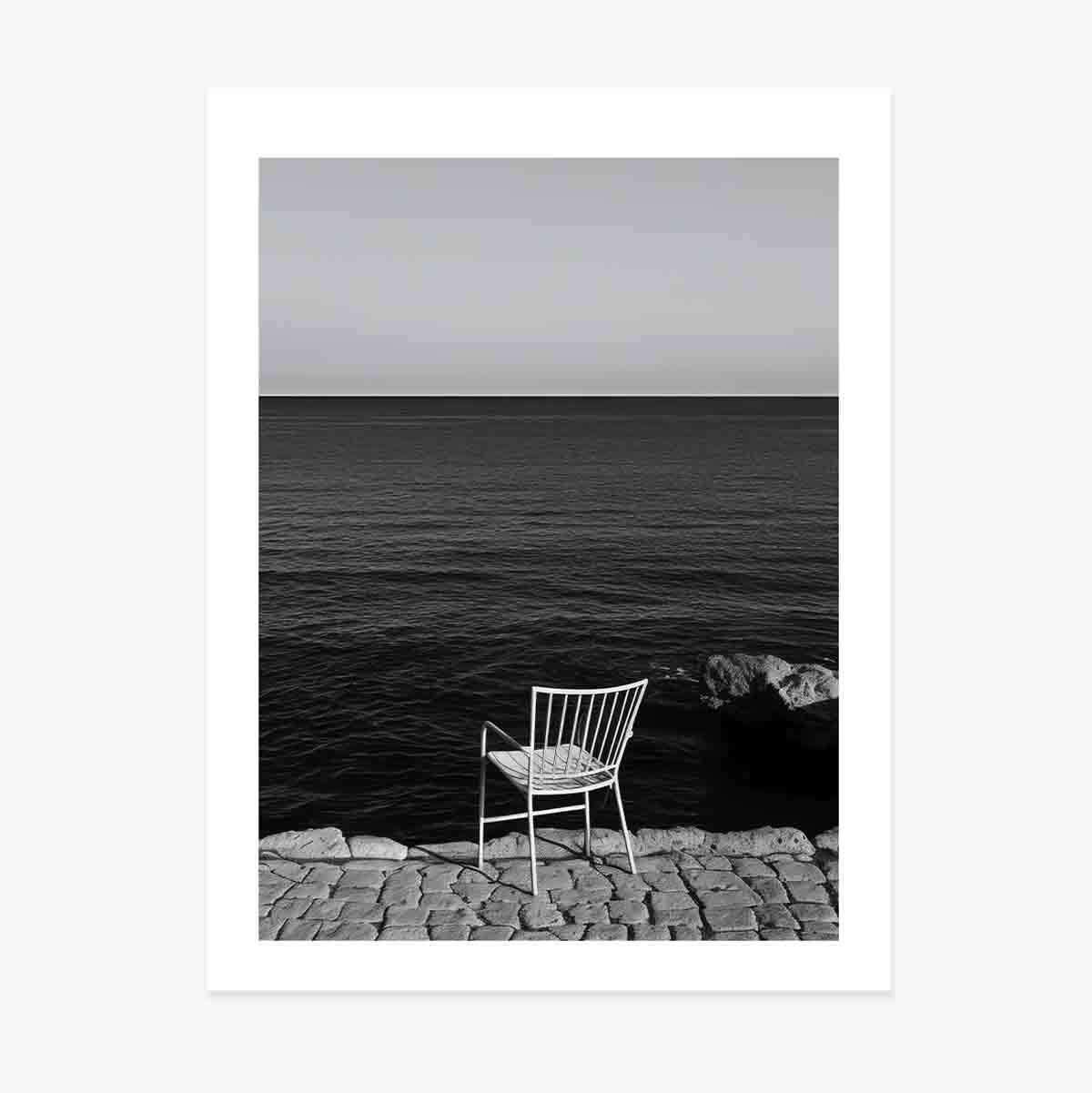 Poster Scaun solitar la mare