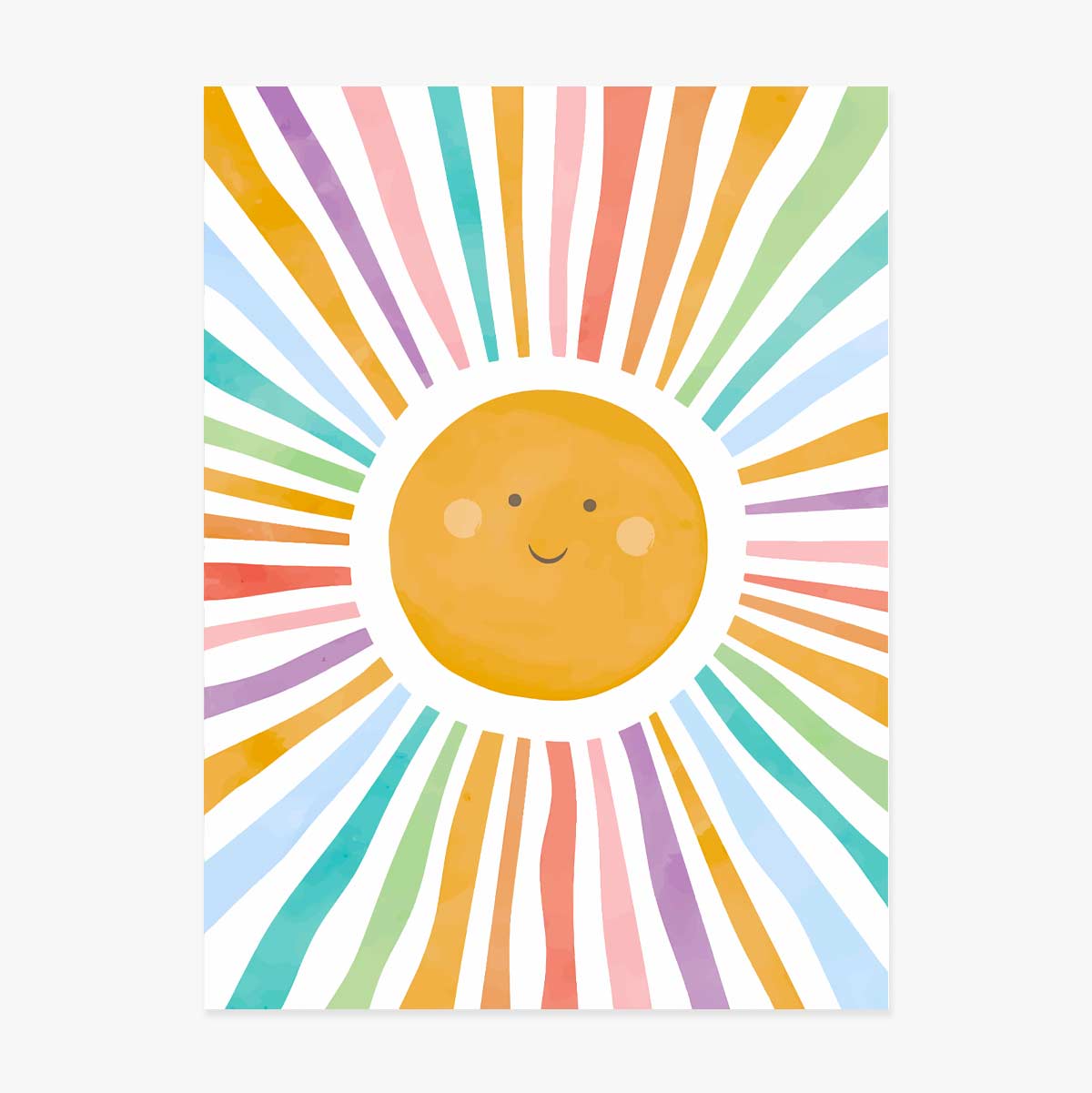 Poster Soare colorat