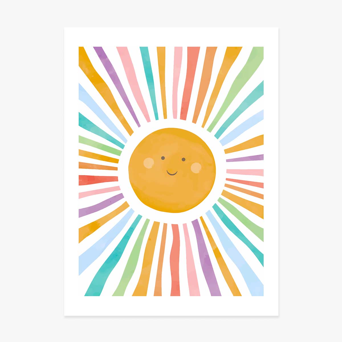 Poster Soare colorat