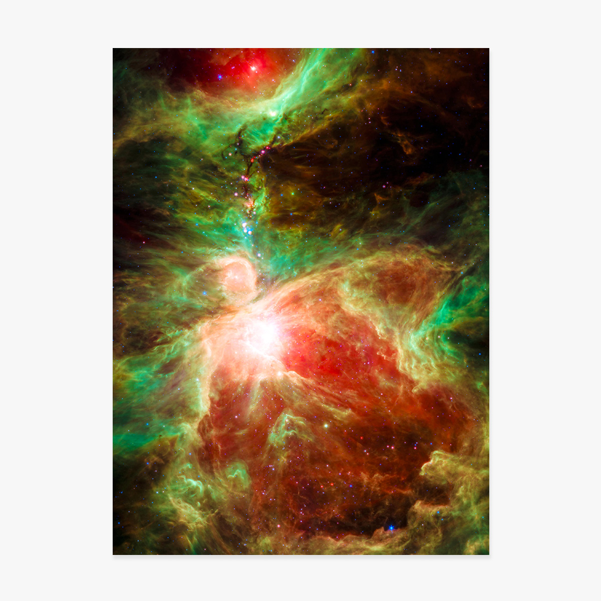 Poster Nebuloasă roșie și verde