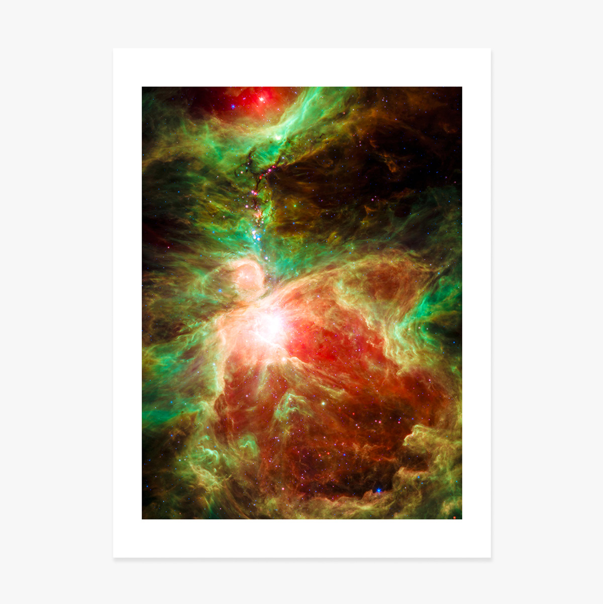 Poster Nebuloasă roșie și verde