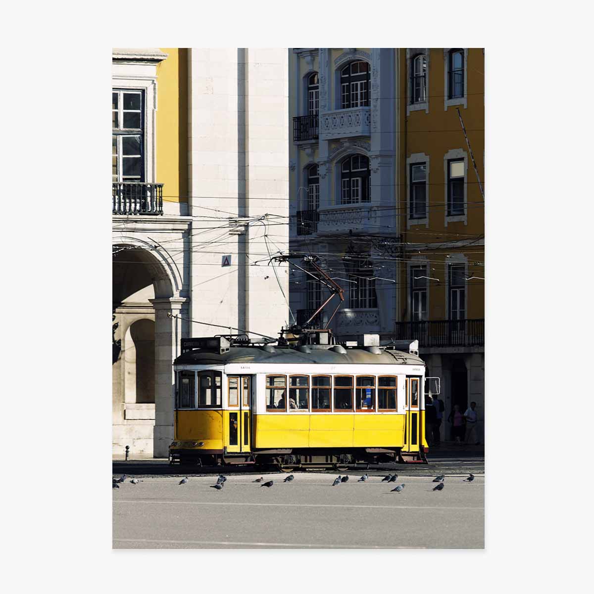 Poster Tramvai galben în Lisabona, Portugalia